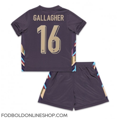 England Conor Gallagher #16 Udebane Trøje Børn EM 2024 Kortærmet (+ Korte bukser)